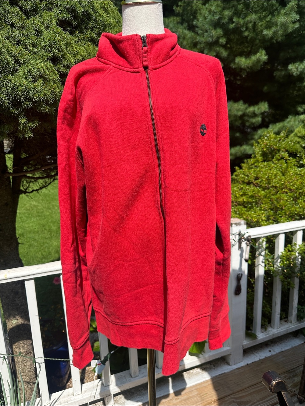 Timberland Red Full-Zip Fleece Jacket